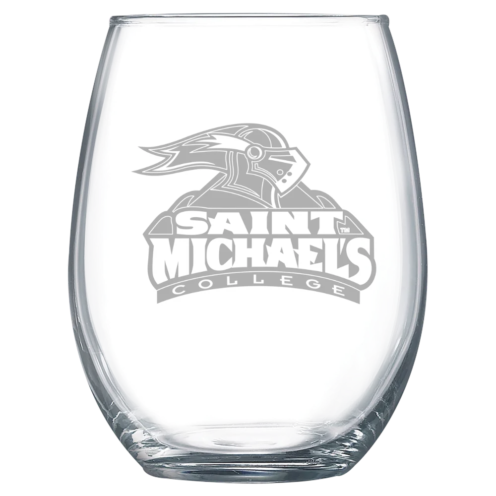 Saint Michael's College Polar Camel 15 oz. Stemless Wine Glass