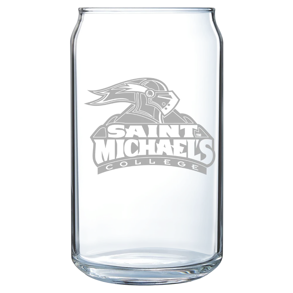 Saint Michael's College Polar Camel 16 oz. Can Glass