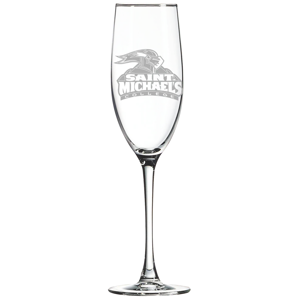 Saint Michael's College Polar Camel 8 oz. Champagne Flute