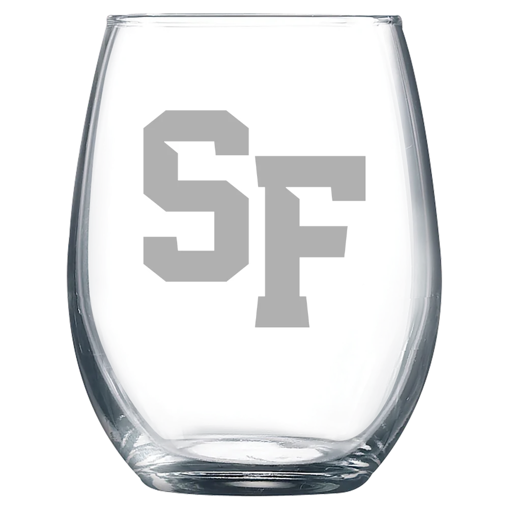 San Francisco State University Polar Camel 9 oz. Stemless Wine Glass