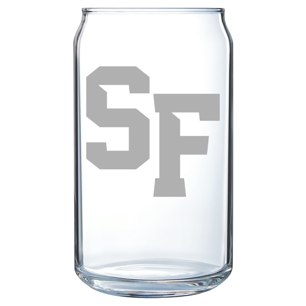 San Francisco State University Polar Camel 16 oz. Can Glass