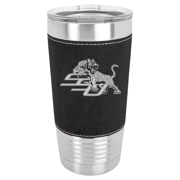 Savannah State University Polar Camel 20 oz. Leatherette Grip Tumbler with Standard Lid