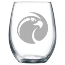 Seattle Pacific University Polar Camel 9 oz. Stemless Wine Glass