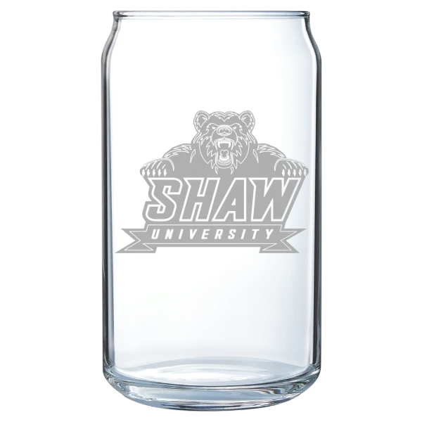Shaw University Polar Camel 16 oz. Can Glass