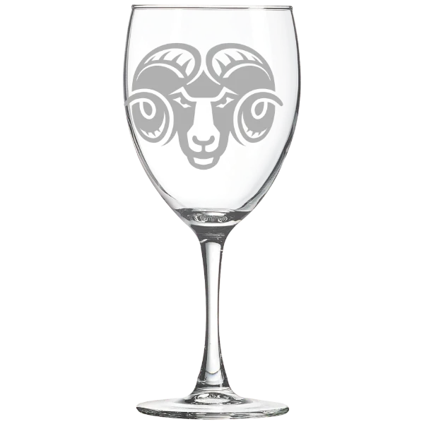 Shepherd University Polar Camel 10 1/2 oz. Wine Glass