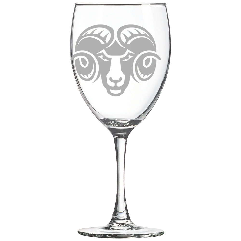 Shepherd University Polar Camel 10 1/2 oz. Wine Glass