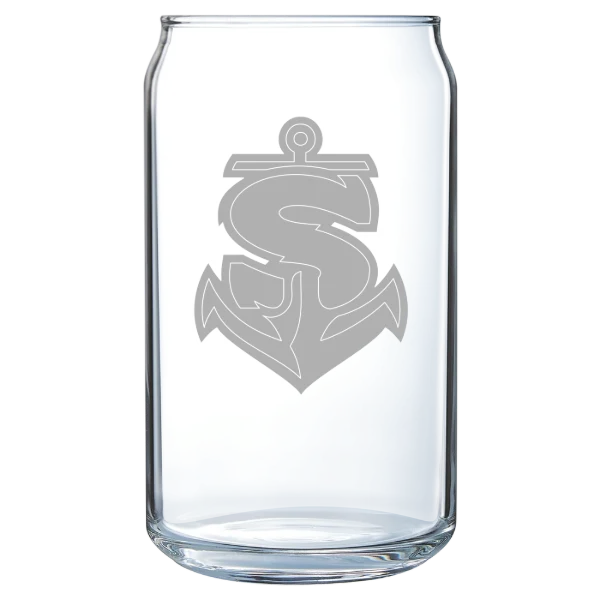 Shippensburg University of Pennsylvania Polar Camel 16 oz. Can Glass