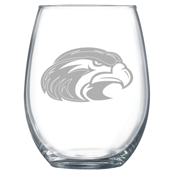 Shorter University Polar Camel 15 oz. Stemless Wine Glass