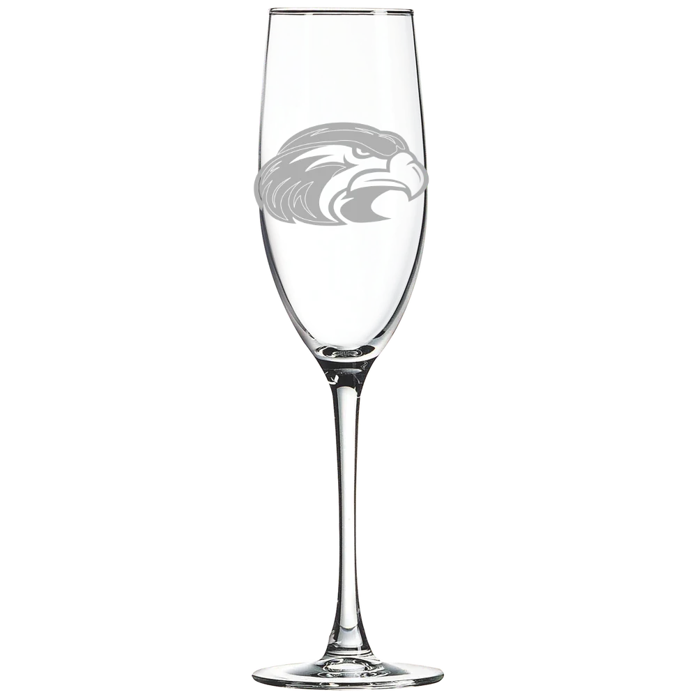 Shorter University Polar Camel 8 oz. Champagne Flute