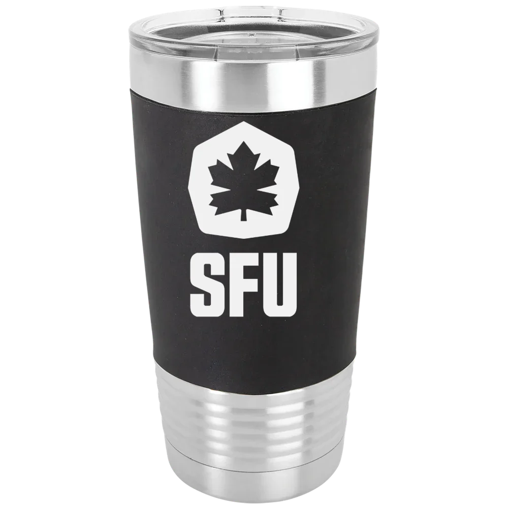 Simon Fraser University Polar Camel 20 oz. Silicone Grip Tumbler with Standard Lid