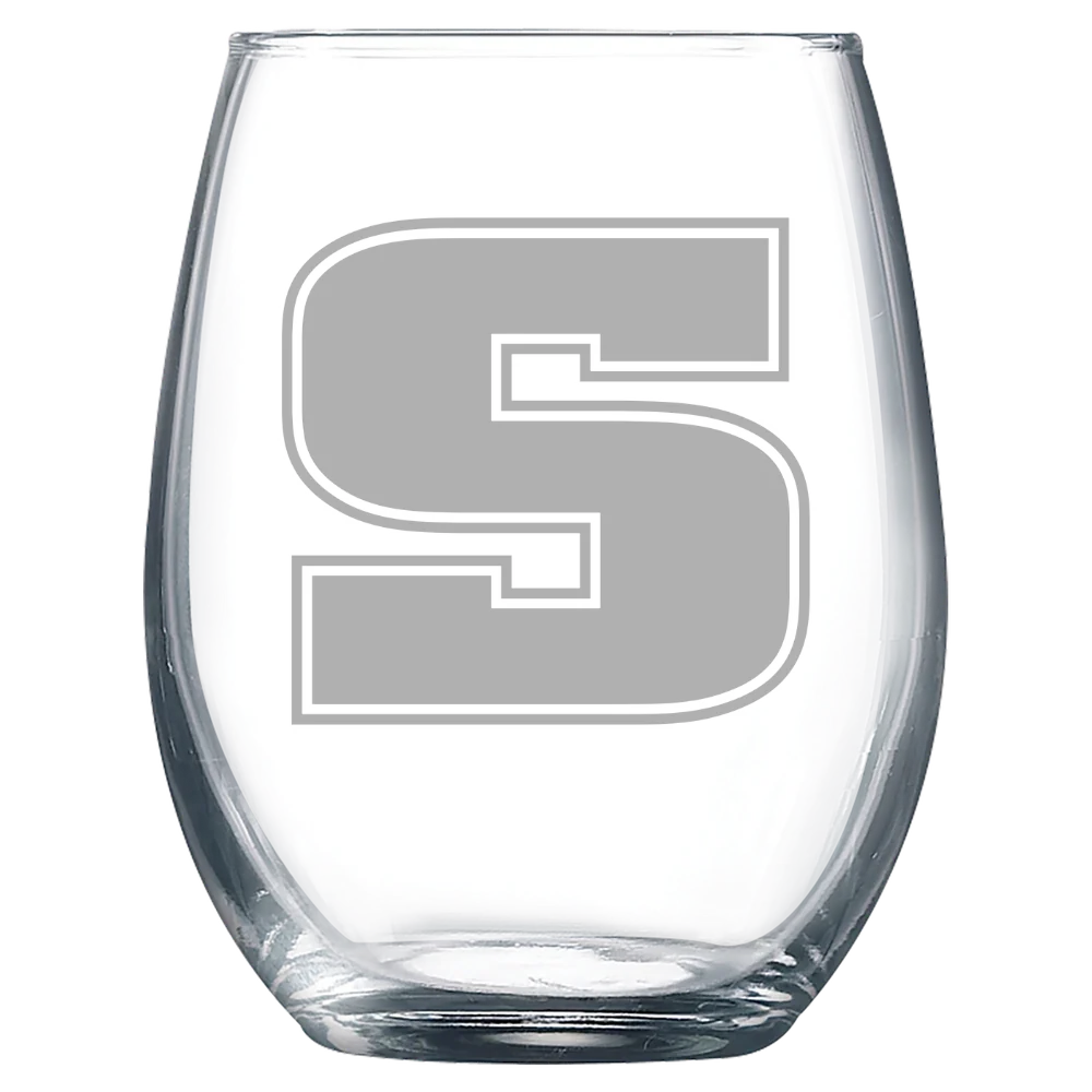 Slippery Rock University of Pennsylvania Polar Camel 9 oz. Stemless Wine Glass