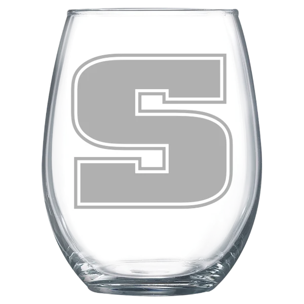 Slippery Rock University of Pennsylvania Polar Camel 15 oz. Stemless Wine Glass