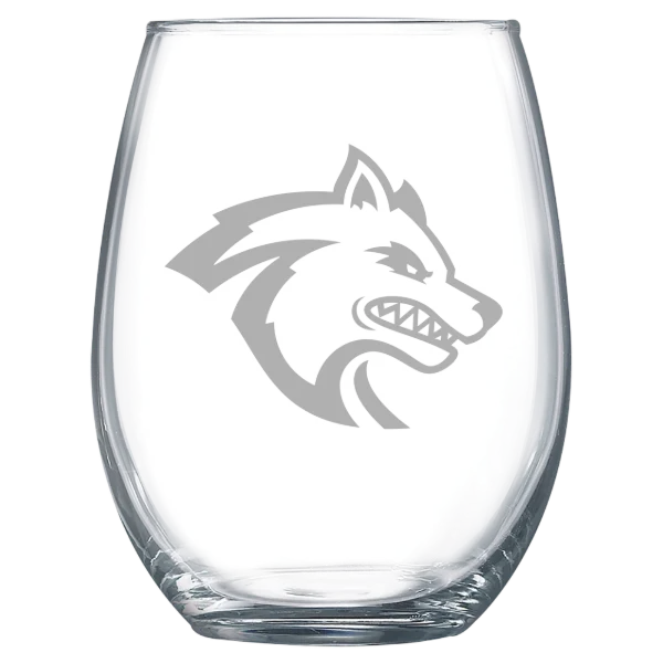 Sonoma State University Polar Camel 15 oz. Stemless Wine Glass