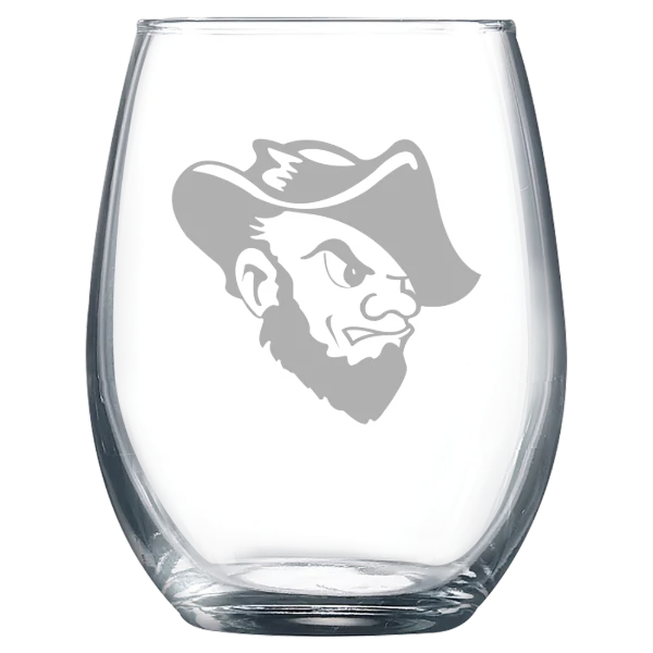 South Dakota School of Mines & Technology Polar Camel 9 oz. Stemless Wine Glass
