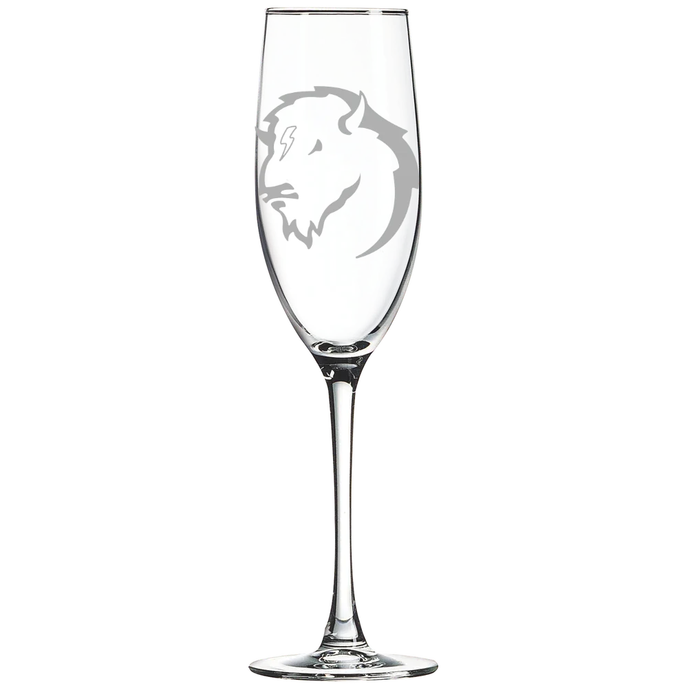 Southeastern Oklahoma State University Polar Camel 8 oz. Champagne Flute