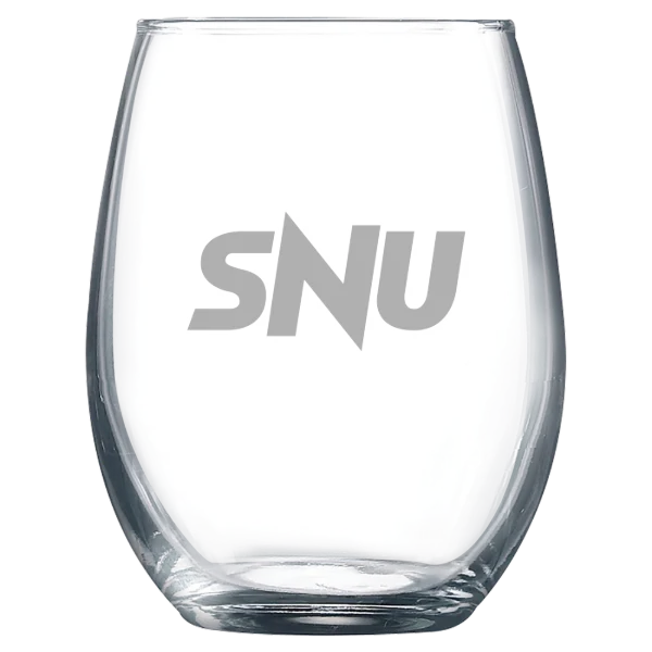 Southern Nazarene University Polar Camel 9 oz. Stemless Wine Glass