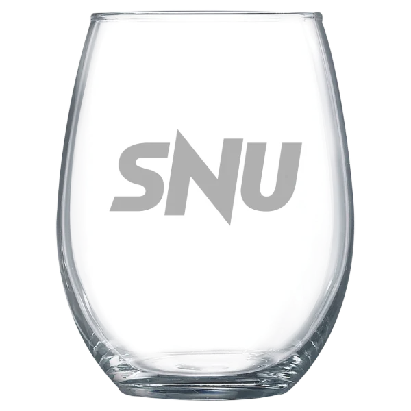 Southern Nazarene University Polar Camel 15 oz. Stemless Wine Glass