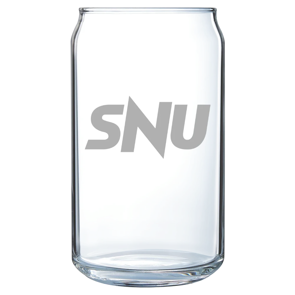 Southern Nazarene University Polar Camel 16 oz. Can Glass