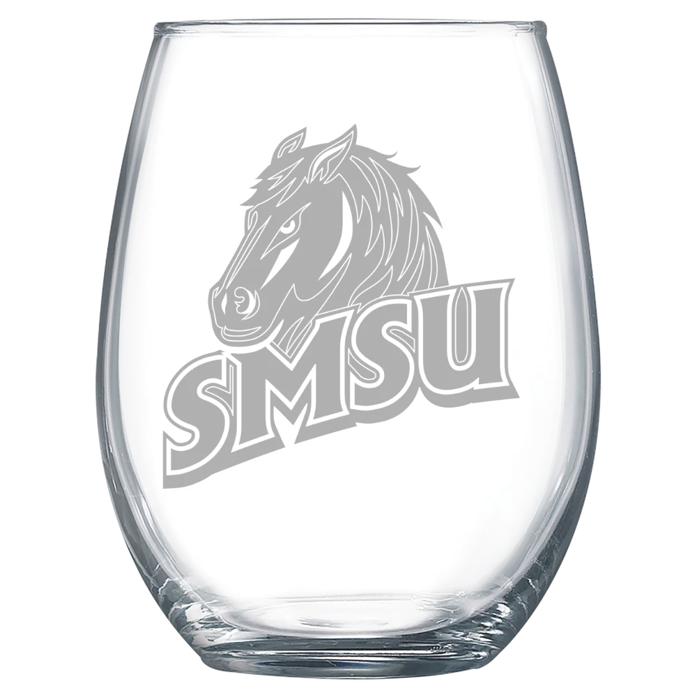 Southwest Minnesota State University Polar Camel 15 oz. Stemless Wine Glass