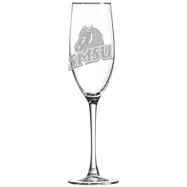 Southwest Minnesota State University Polar Camel 8 oz. Champagne Flute