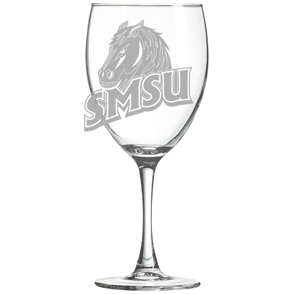 Southwest Minnesota State University Polar Camel 10 1/2 oz. Wine Glass
