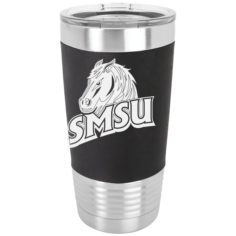 Southwest Minnesota State University Polar Camel 20 oz. Silicone Grip Tumbler with Standard Lid