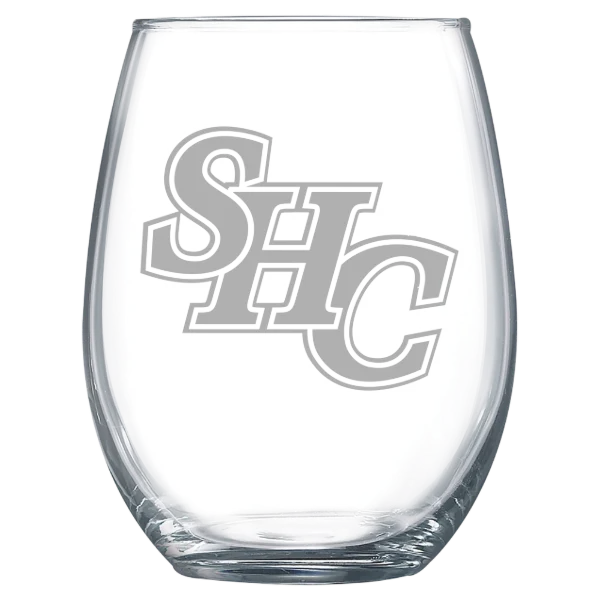 Spring Hill College Polar Camel 15 oz. Stemless Wine Glass