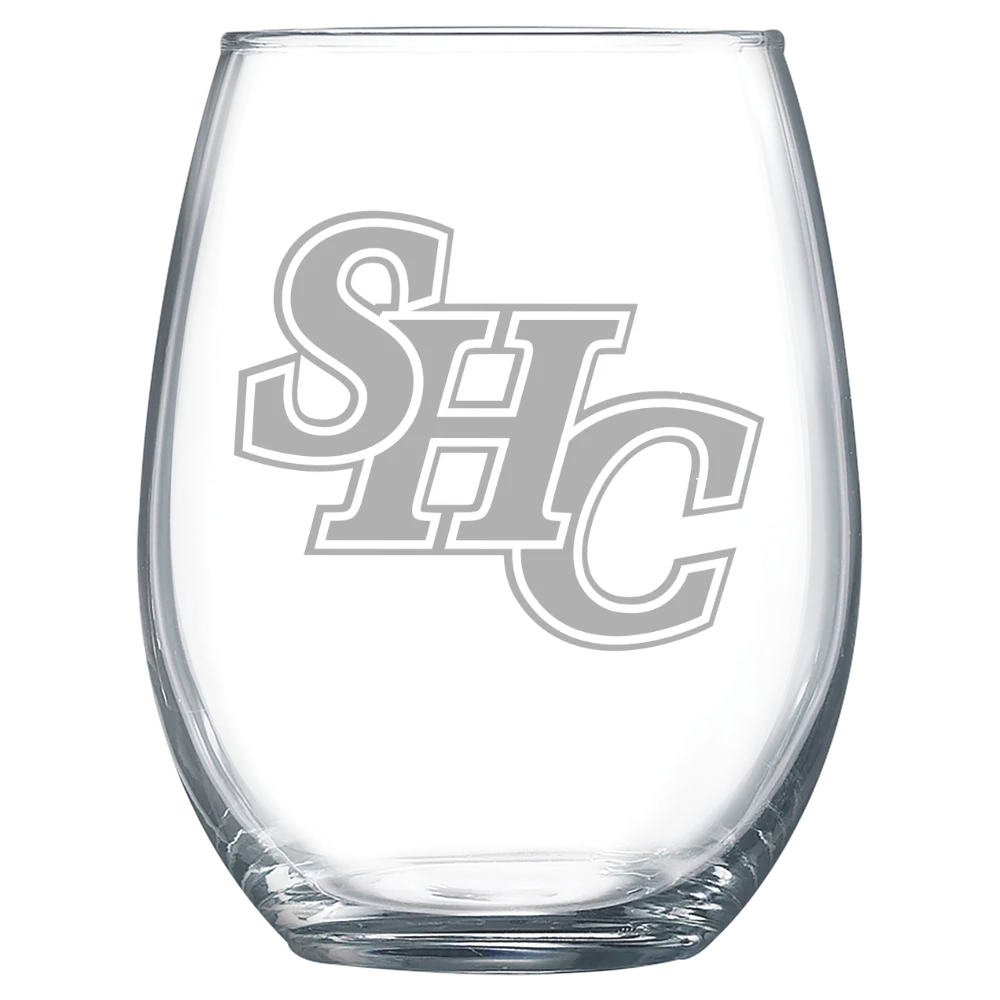 Spring Hill College Polar Camel 15 oz. Stemless Wine Glass