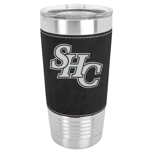 Spring Hill College Polar Camel 20 oz. Leatherette Grip Tumbler with Standard Lid