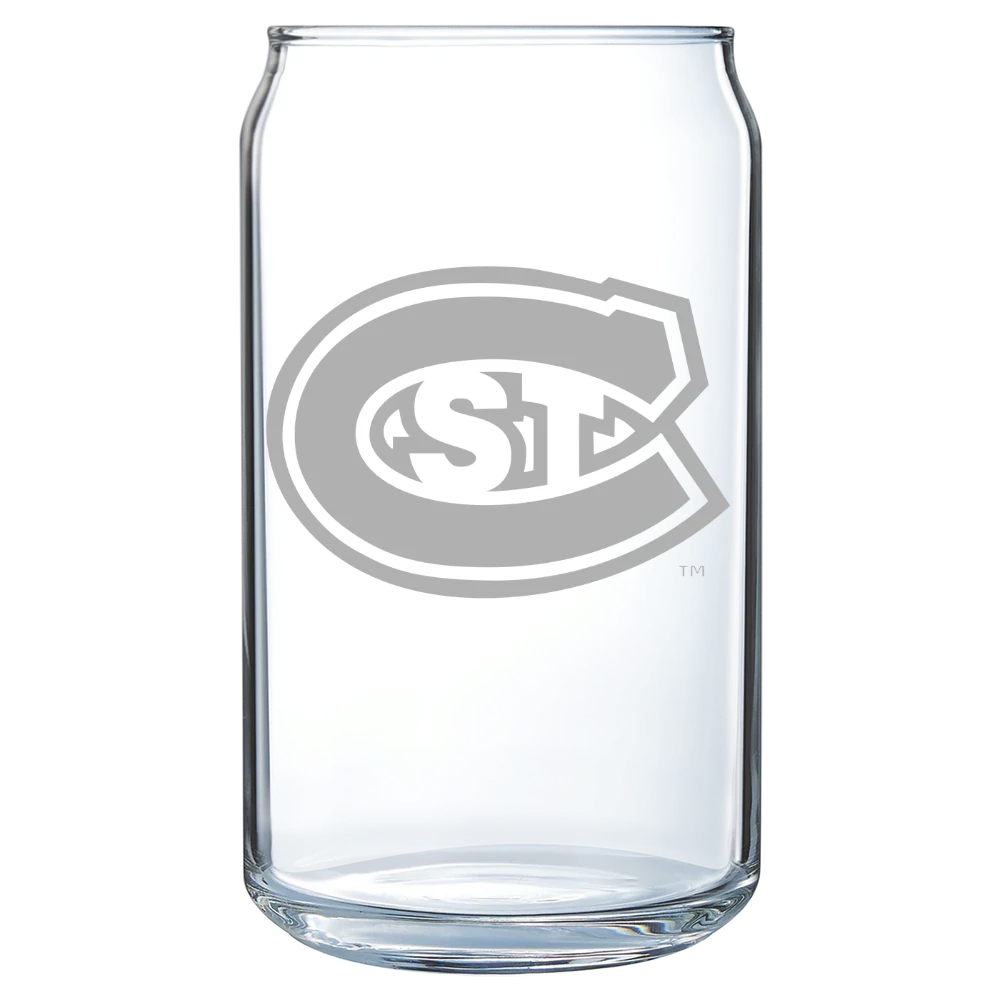 St. Cloud State University Polar Camel 16 oz. Can Glass