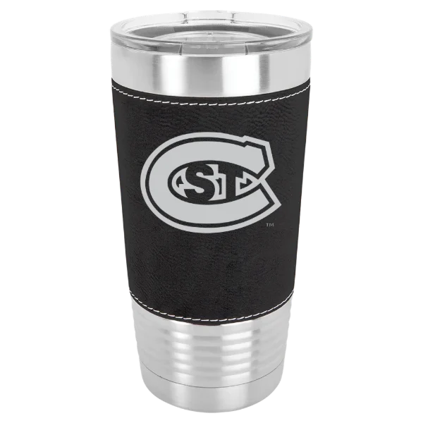 St. Cloud State University Polar Camel 20 oz. Leatherette Grip Tumbler with Standard Lid