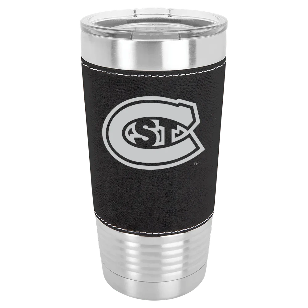 St. Cloud State University Polar Camel 20 oz. Leatherette Grip Tumbler with Standard Lid