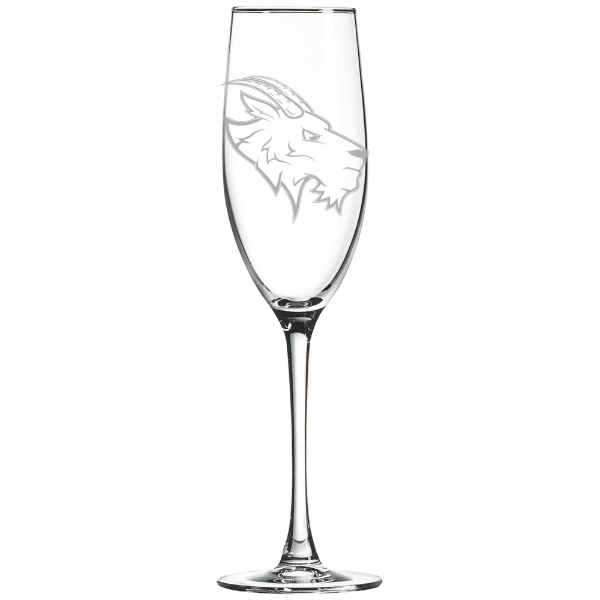 St. Edward's University Polar Camel 8 oz. Champagne Flute