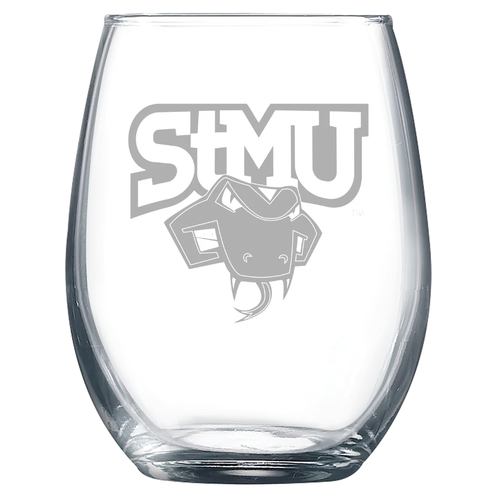 St. Mary's University (Texas) Polar Camel 9 oz. Stemless Wine Glass
