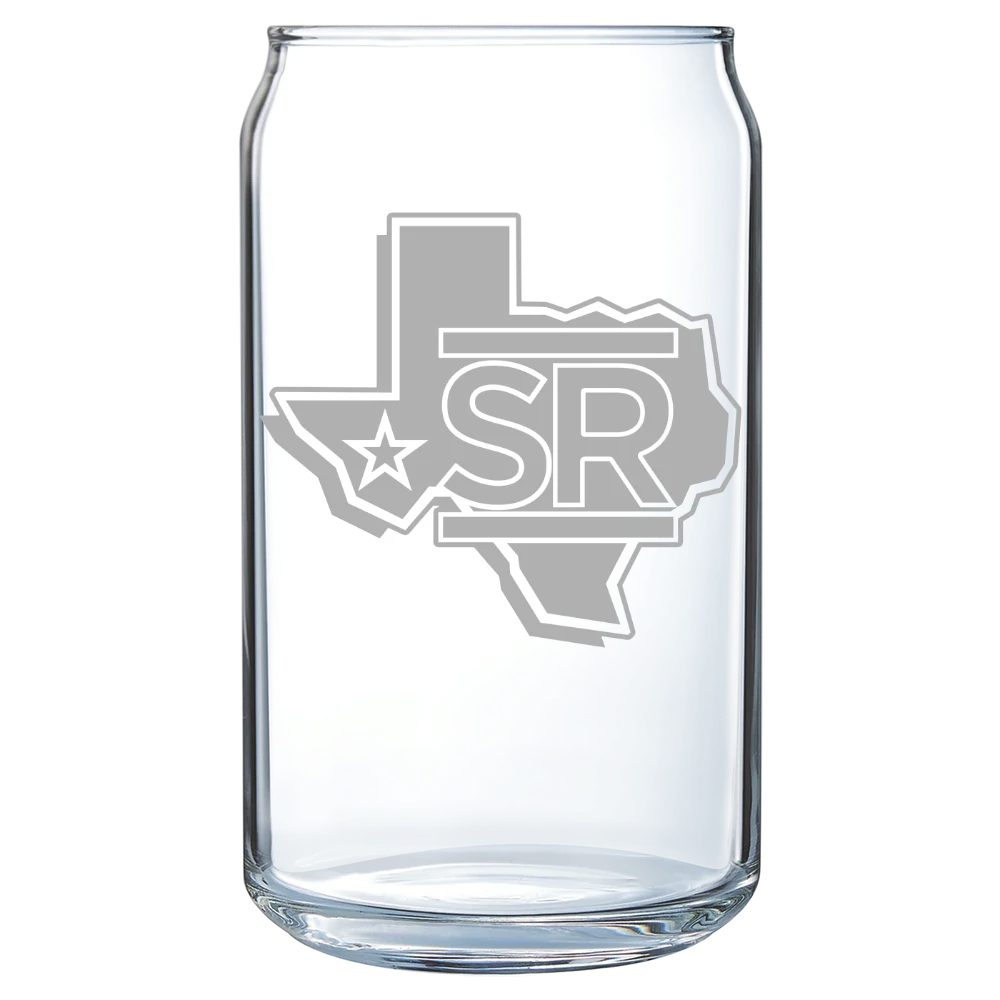 Sul Ross State University Polar Camel 16 oz. Can Glass