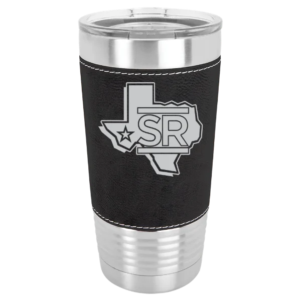 Sul Ross State University Polar Camel 20 oz. Leatherette Grip Tumbler with Standard Lid