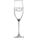 Texas Woman's University Polar Camel 8 oz. Champagne Flute