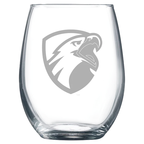 The University of Texas at Tyler Polar Camel 9 oz. Stemless Wine Glass