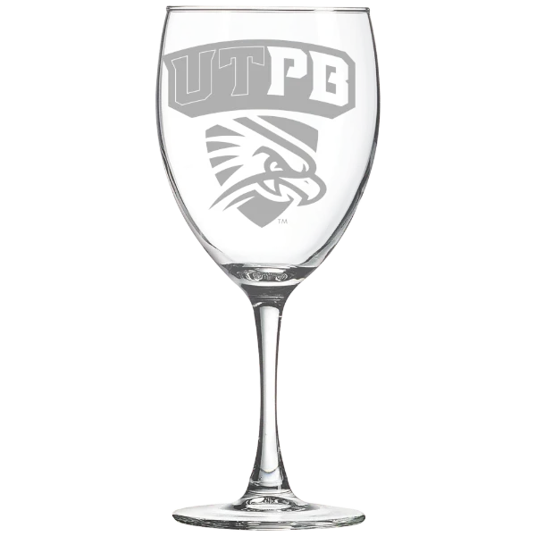 The University of Texas Permian Basin Polar Camel 10 1/2 oz. Wine Glass
