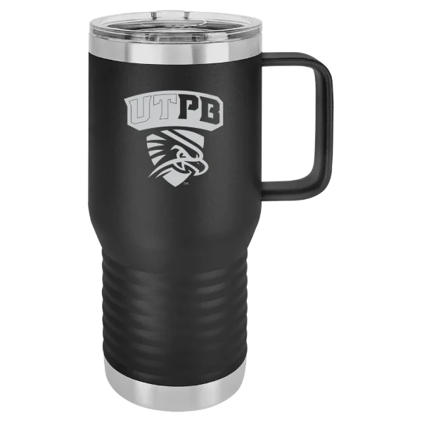 The University of Texas Permian Basin Polar Camel 20 oz. Travel Mug with Slider Lid