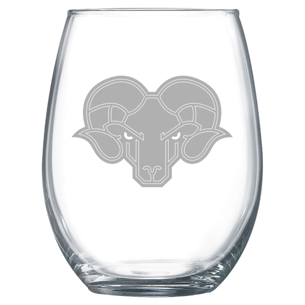 Thomas Jefferson University Polar Camel 15 oz. Stemless Wine Glass