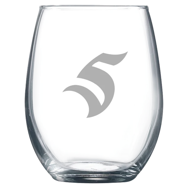 Thomas More University Polar Camel 9 oz. Stemless Wine Glass
