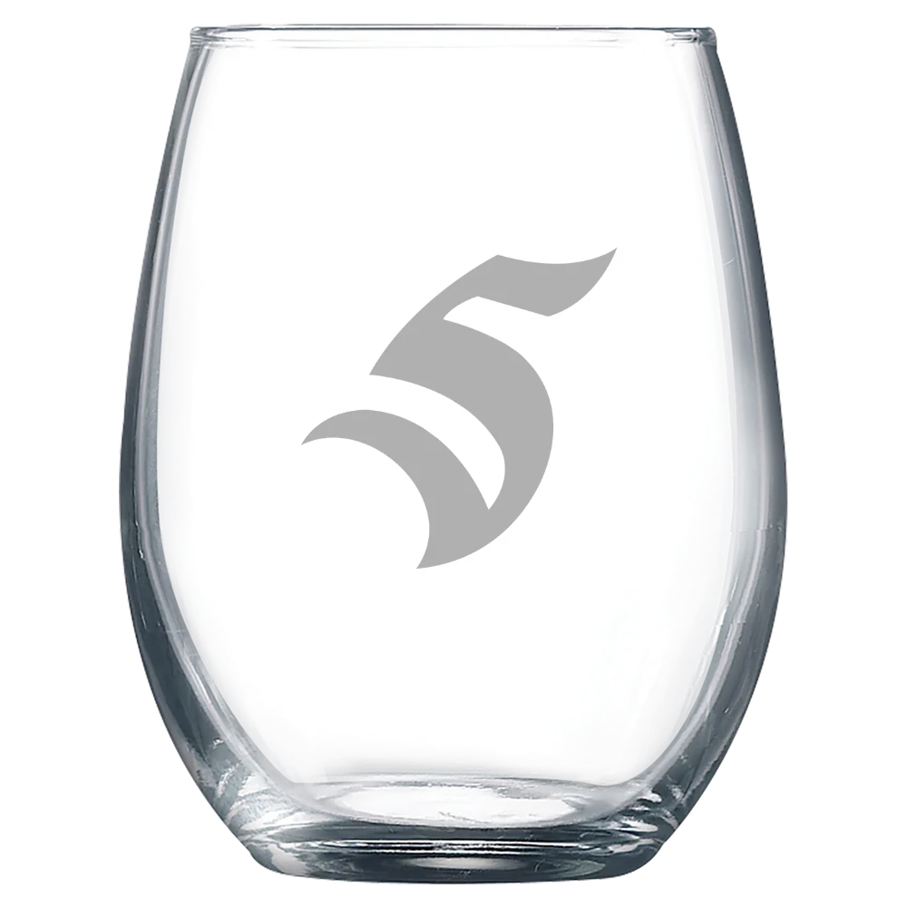 Thomas More University Polar Camel 9 oz. Stemless Wine Glass
