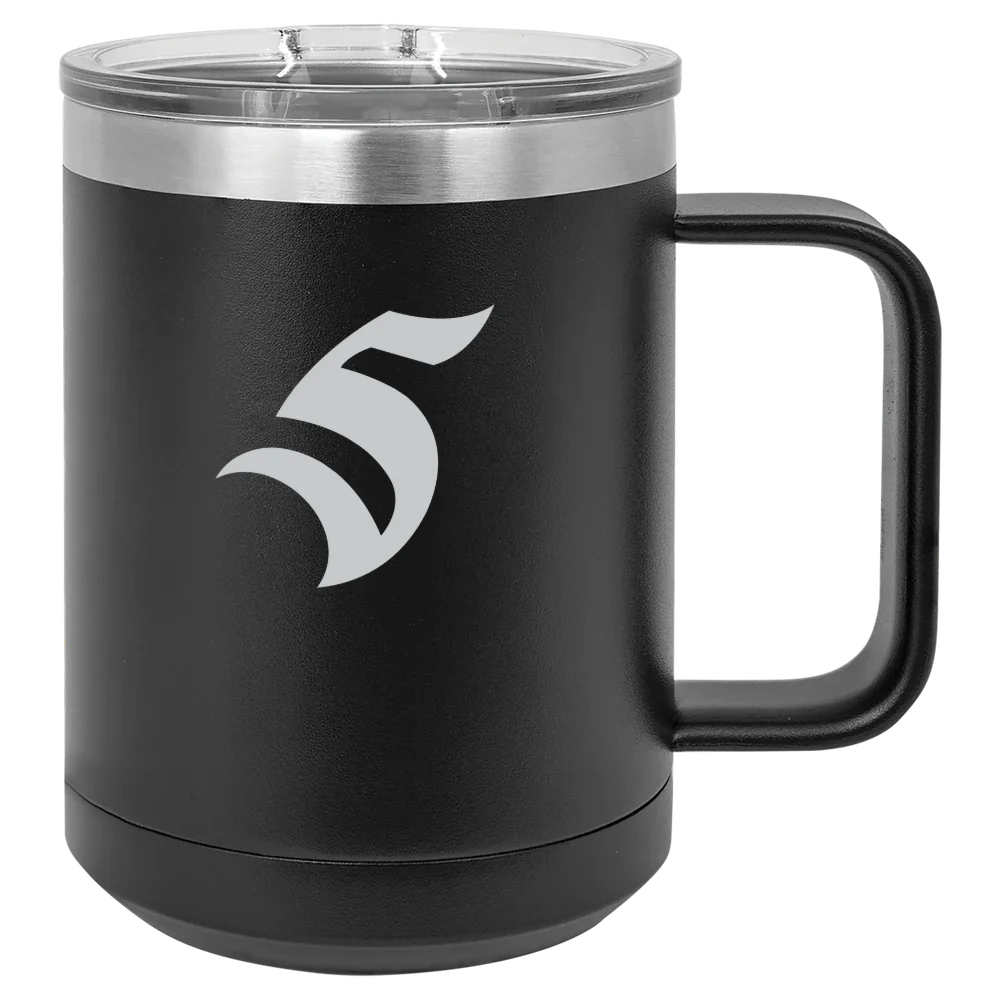 Thomas More University Polar Camel 15 oz. Mug with Slider Lid