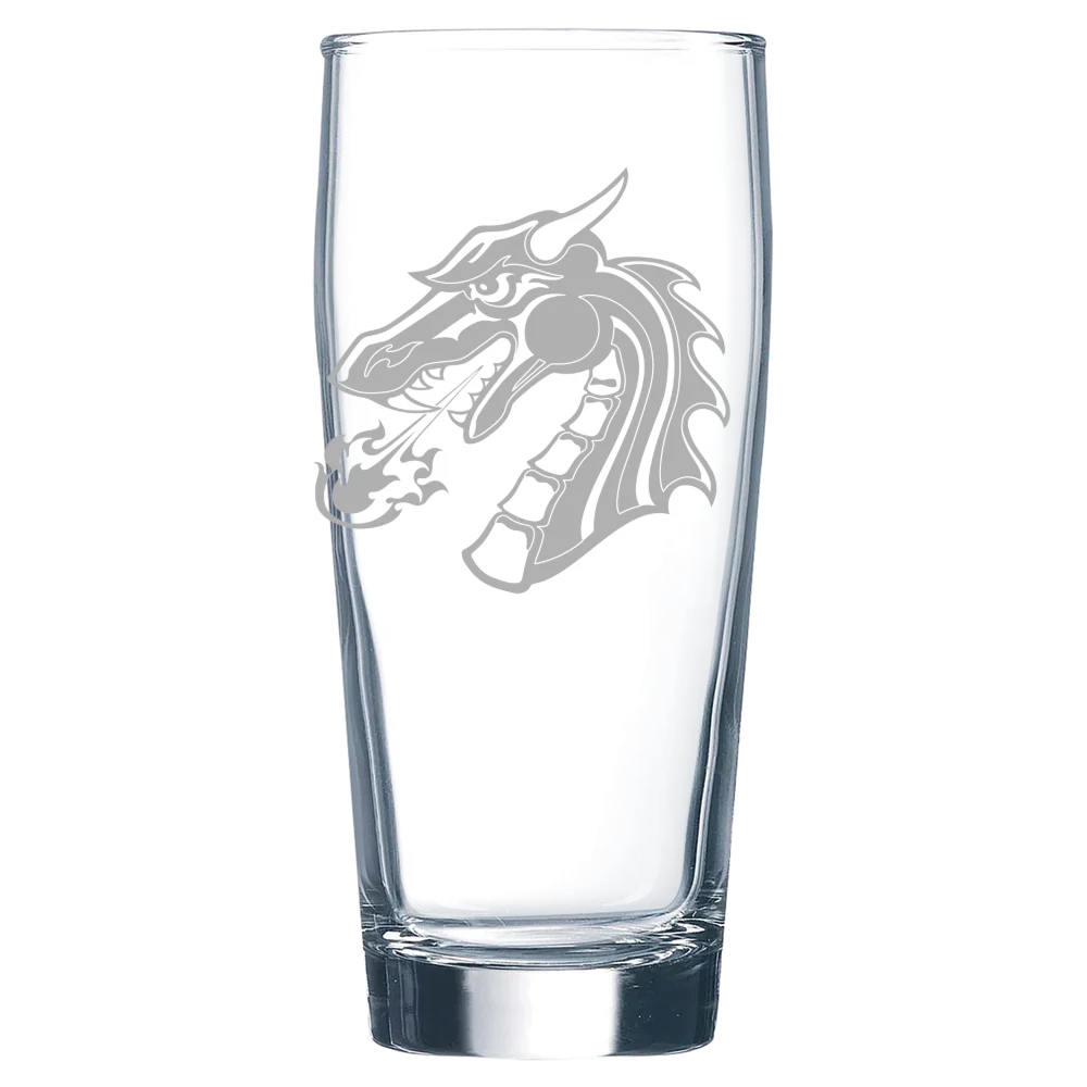 Tiffin University Polar Camel 16 oz. Willi Becher Beer Glass