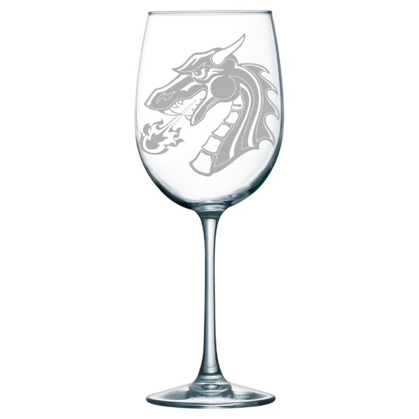 Tiffin University Polar Camel 19 oz. Wine Glass