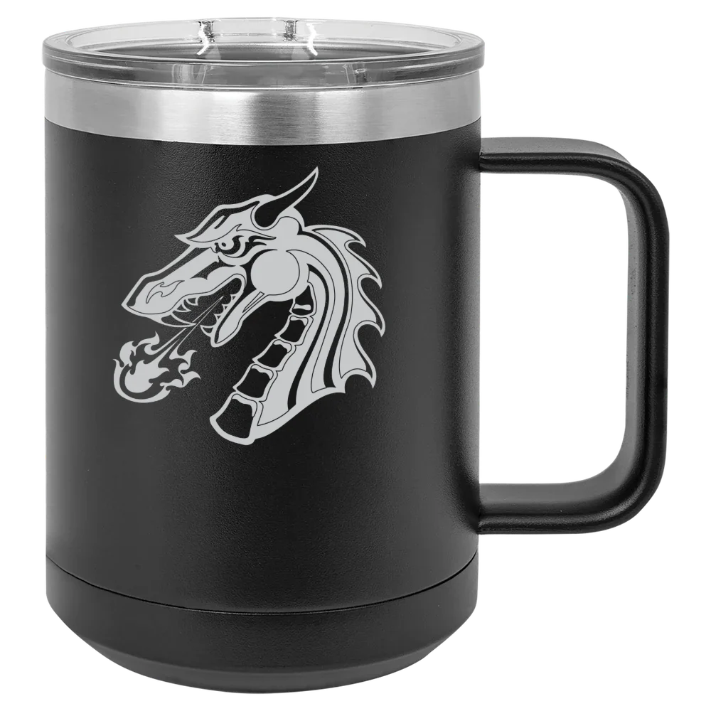 Tiffin University Polar Camel 15 oz. Mug with Slider Lid