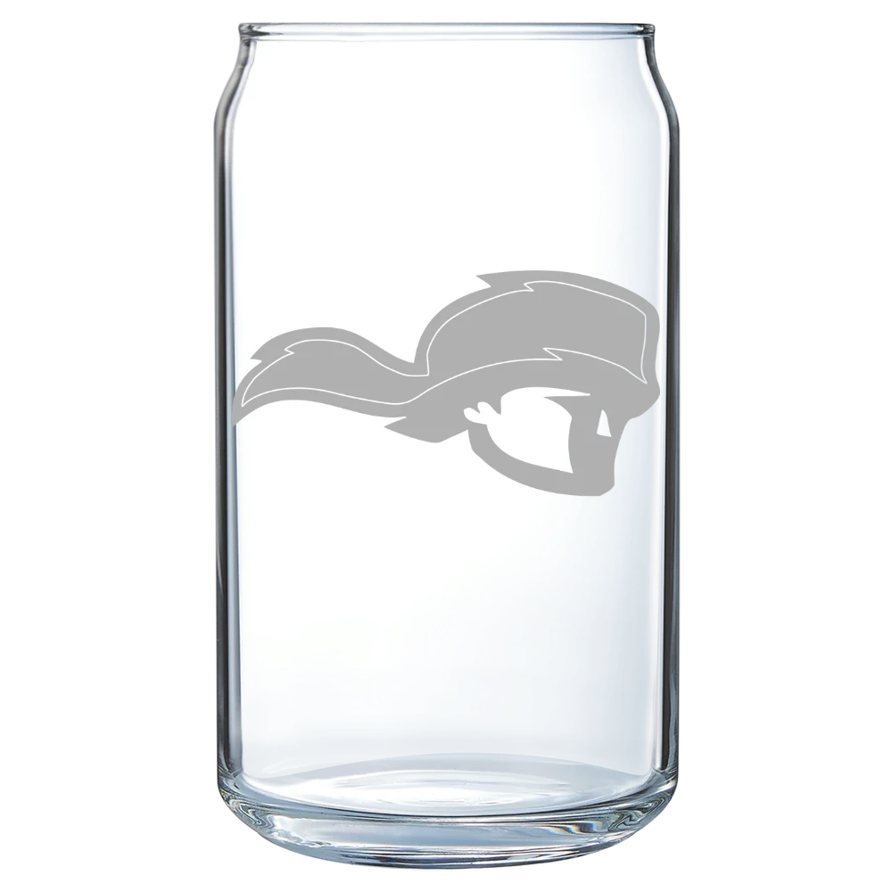 Tusculum University Polar Camel 16 oz. Can Glass