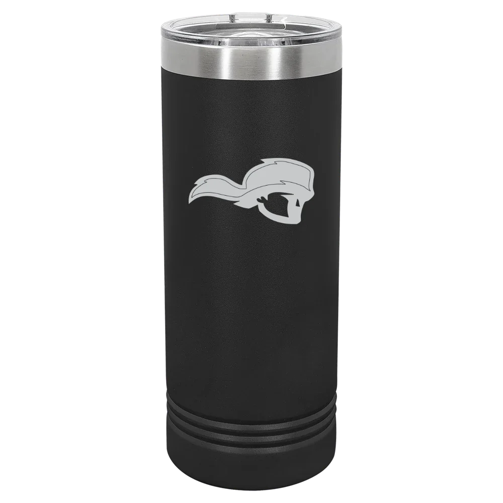 Tusculum University Polar Camel 22 oz. Skinny Tumbler with Slider Lid