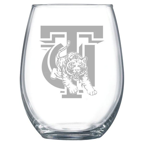 Tuskegee University Polar Camel 15 oz. Stemless Wine Glass